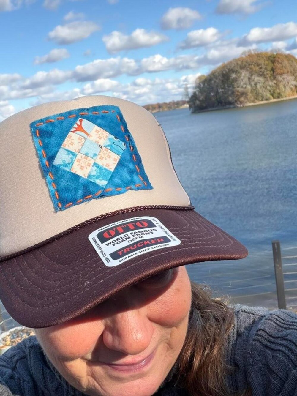 Women's Green and Khaki Hat